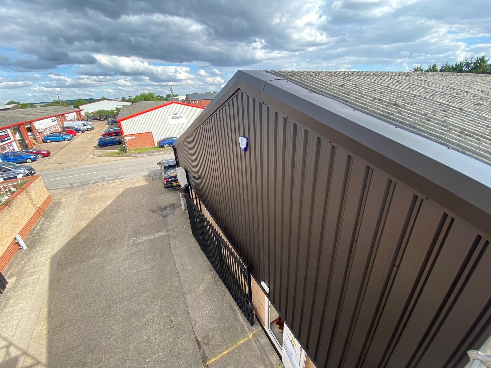 spray coated agriculrural and industrial buildings